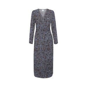 Ichi Clothing US Size Small EU36 Ihbarbara Dress NEW Leopard Print Country Blue